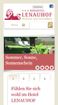 Mobile Screenshot of hotel-lenauhof.de